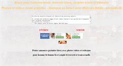 Desktop Screenshot of bisexfrance.com